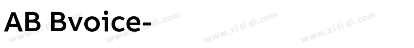 AB Bvoice字体转换 AB Bvoice字体转换